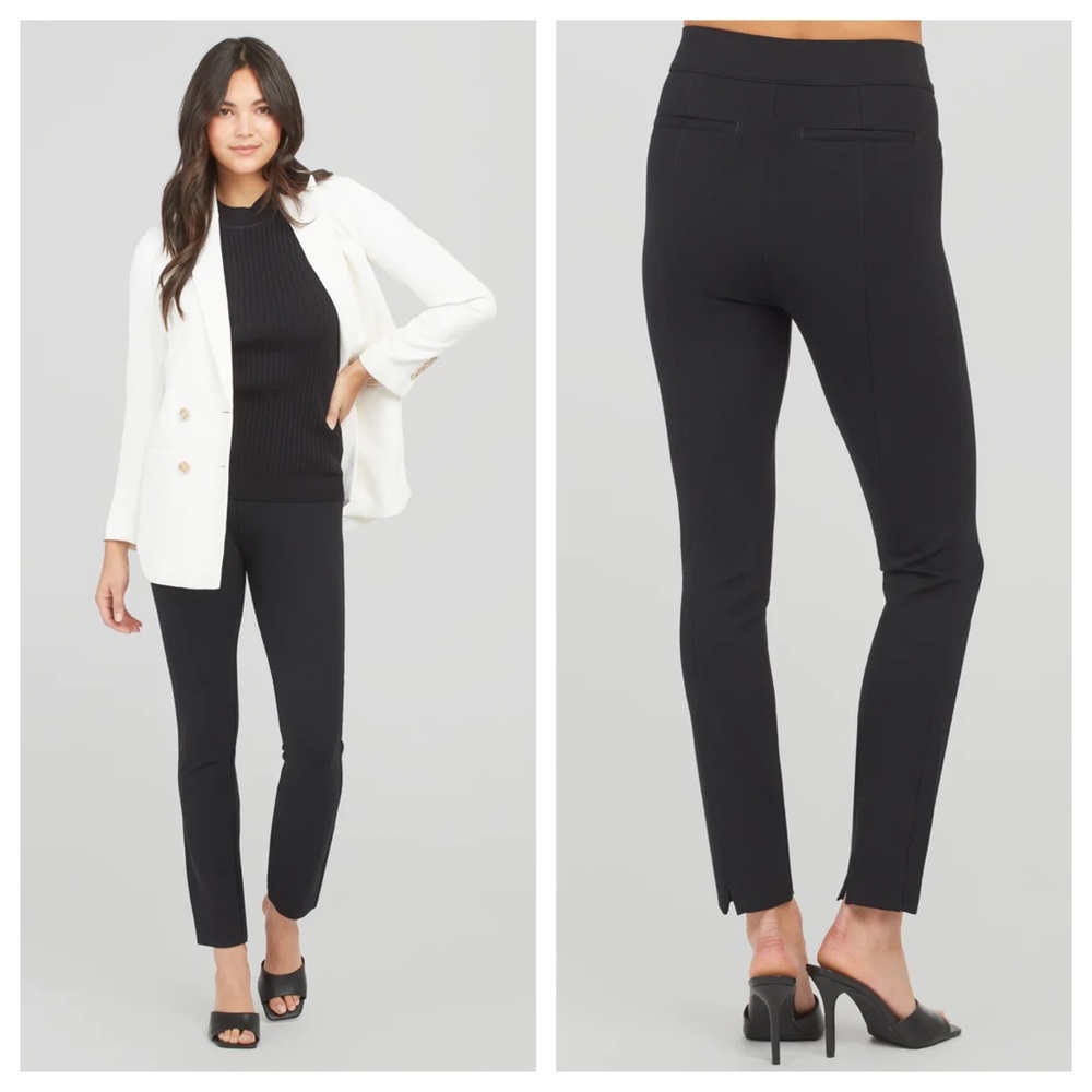 NEW SPANX The Perfect Pant, Ankle Backseam Skinny in Classic Black **Petite**